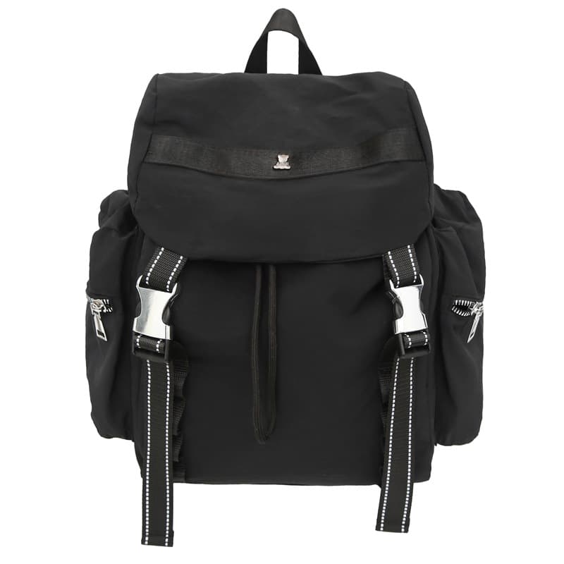 Black Lightweight Nylon Backpack - Water Resistant Travel Daypack for Women & Men 2 Black Lightweight Nylon Backpack - Water Resistant Travel Daypack for Women & Men - Image 2