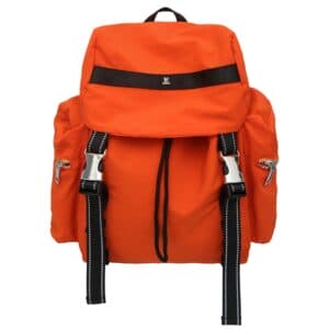 Orange Lightweight Nylon Backpack - Water Resistant Travel Daypack for Women & Men