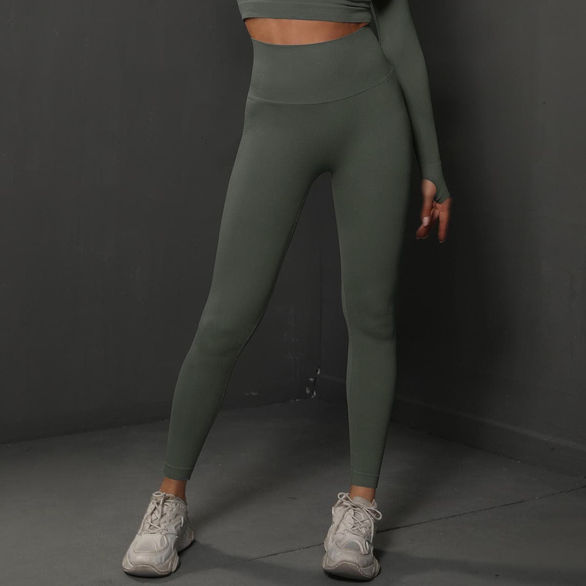 Size S Dark Grey Seamless High-Waisted Yoga Pants for Women - Lift Workout Leggings for Running, Gym, and Fitness 2 Size S Dark Grey Seamless High-Waisted Yoga Pants for Women - Lift Workout Leggings for Running, Gym, and Fitness - Image 2