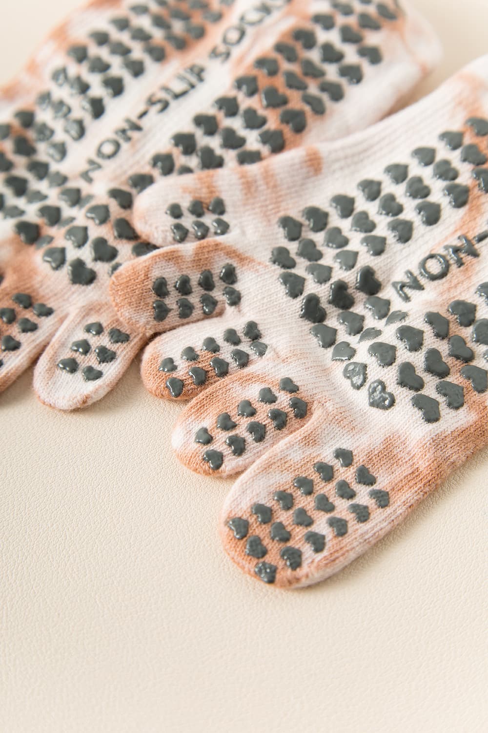 2 Pairs Yellow Tie-Dye Non-Slip Yoga Socks for Women - Five-Toe Cotton Blend Socks for Pilates and Indoor Sports 10 2 Pairs Yellow Tie-Dye Non-Slip Yoga Socks for Women - Five-Toe Cotton Blend Socks for Pilates and Indoor Sports - Image 10