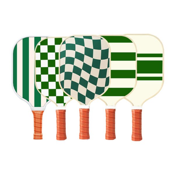 Set 1 White And Green T700 Carbon Fiber Pickleball Paddle Set - 2 Paddles, 4 Balls, and Portable Carry Bag for Adults and Students | Fitness Equipment Store