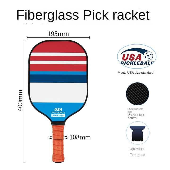 Style 3 Colorful Geometric Patterns Fiberglass Pickleball Paddle - Lightweight 220g with Anti-Slip TPU Grip for Outdoor Sports 3 Style 3 Colorful Geometric Patterns Fiberglass Pickleball Paddle - Lightweight 220g with Anti-Slip TPU Grip for Outdoor Sports - Image 3
