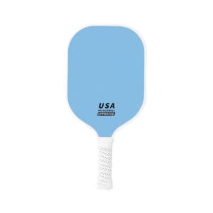 Blue Fiberglass Pickleball Paddle - Lightweight 215g with Anti-Slip TPU Grip for Outdoor Sports