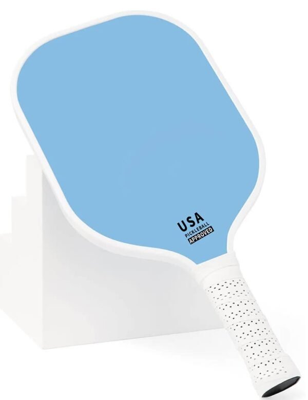 Light Green Fiberglass Pickleball Paddle Set - 2 Minimalist Paddles, 4 Balls, and Carry Bag for Outdoor Play | Fitness Equipment Store