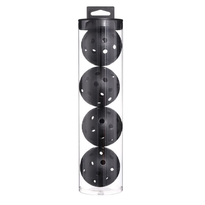 2 Tubes Black Outdoor Pickleball Balls 4-Pack - Durable 40-Hole Design with Carry Tube(8 balls in total) 1 2 Tubes Black Outdoor Pickleball Balls 4-Pack - Durable 40-Hole Design with Carry Tube(8 balls in total)