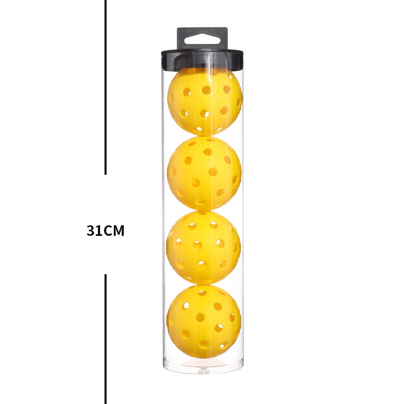 2 Tubes Black Outdoor Pickleball Balls 4-Pack - Durable 40-Hole Design with Carry Tube(8 balls in total) 3 2 Tubes Black Outdoor Pickleball Balls 4-Pack - Durable 40-Hole Design with Carry Tube(8 balls in total) - Image 3