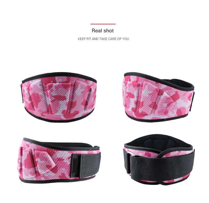 Size XS Pink Camouflage Camo Weightlifting Belt - EVA Nylon Gym Belt for Squats, Deadlifts & Lumbar Support 10 Size XS Pink Camouflage Camo Weightlifting Belt - EVA Nylon Gym Belt for Squats, Deadlifts & Lumbar Support - Image 10