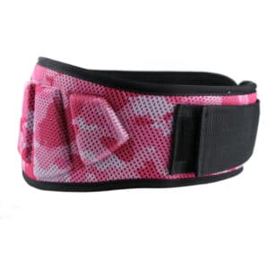 Size S Pink Camouflage Camo Weightlifting Belt - EVA Nylon Gym Belt for Squats, Deadlifts & Lumbar Support