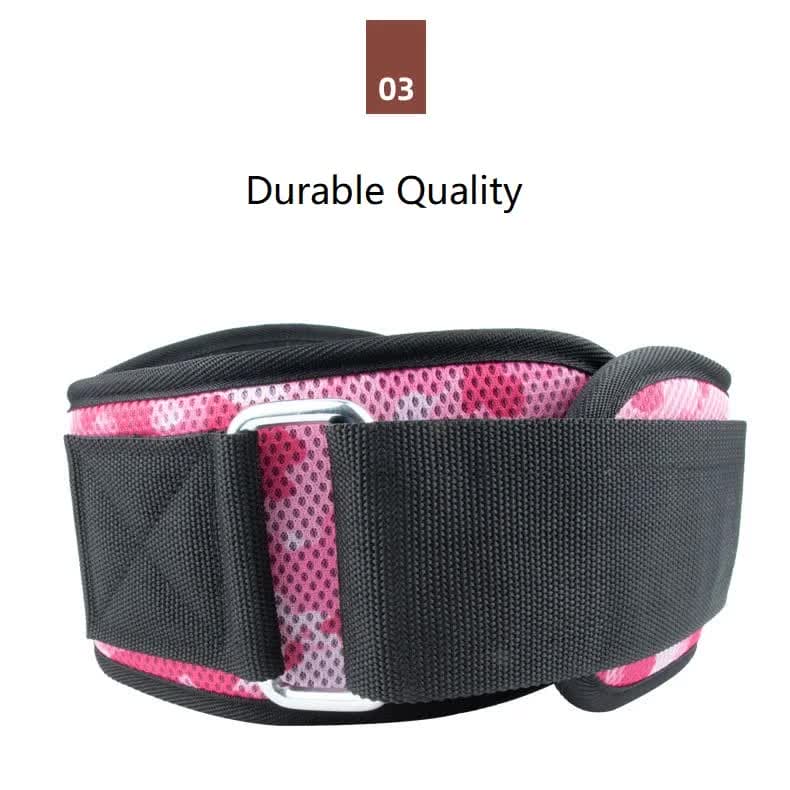 Size M Pink Camouflage Camo Weightlifting Belt - EVA Nylon Gym Belt for Squats, Deadlifts & Lumbar Support 9 Size M Pink Camouflage Camo Weightlifting Belt - EVA Nylon Gym Belt for Squats, Deadlifts & Lumbar Support - Image 9