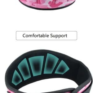 Size XL Pink Camouflage Camo Weightlifting Belt - EVA Nylon Gym Belt for Squats, Deadlifts & Lumbar Support | Fitness Equipment Store