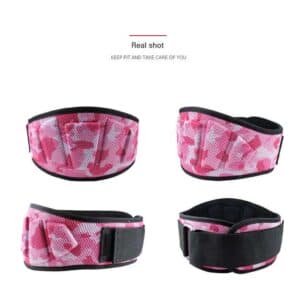 Size XL Pink Camouflage Camo Weightlifting Belt - EVA Nylon Gym Belt for Squats, Deadlifts & Lumbar Support | Fitness Equipment Store