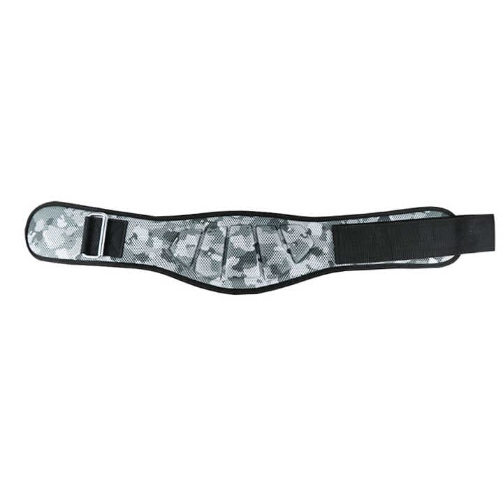 Size M Grey Camouflage Camo Weightlifting Belt - EVA Nylon Gym Belt for Squats, Deadlifts & Lumbar Support 2 Size M Grey Camouflage Camo Weightlifting Belt - EVA Nylon Gym Belt for Squats, Deadlifts & Lumbar Support - Image 2