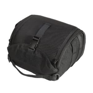 Black Tactical Helmet Bag & Utility Pouch - Padded MOLLE Gear Storage Carrier