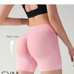 S Grey High-Elastic Hip Yoga Shorts - Seamless Mid-Intensity Pilates Workout Shorts 5 S Grey High-Elastic Hip Yoga Shorts - Seamless Mid-Intensity Pilates Workout Shorts | Fitness Equipment Store