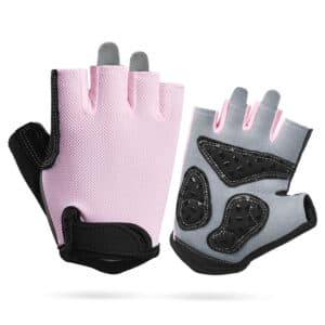 XL Pink Children's Summer Cycling Gloves - Breathable Half-Finger Non-Slip Fitness Training Gloves for Weightlifting