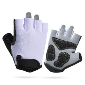 XL Purple Children's Summer Cycling Gloves - Breathable Half-Finger Non-Slip Fitness Training Gloves for Weightlifting
