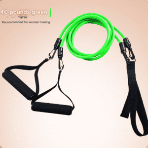 Green Handle Model [Training Strength] [40lbs] Swim Resistance Band Trainer - Dry-Land Arm Strength & Stroke Exercise Cords