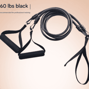 Black Handle Model [Training Strength] [60lbs] Swim Resistance Band Trainer - Dry-Land Arm Strength & Stroke Exercise Cords
