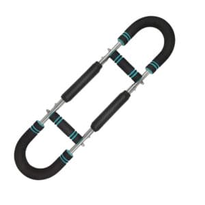 Blue Black Adjustable U-Shaped Arm Exerciser - For Home Fitness Strength Training (40kg)