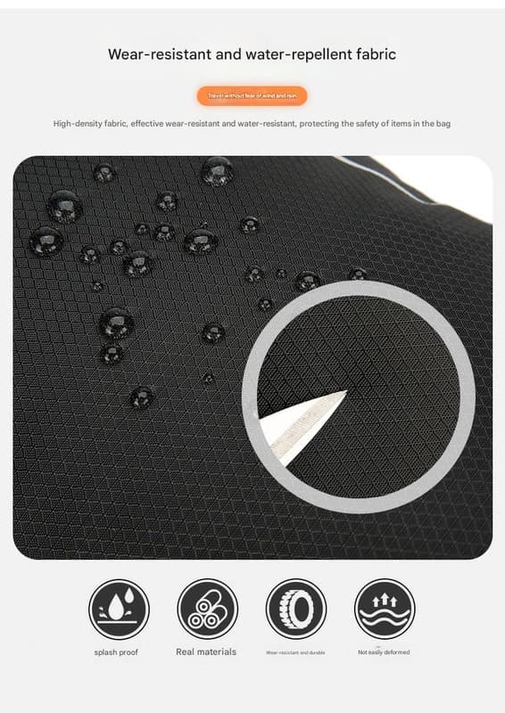 Black Lightweight 16L Outdoor Cycling & Hiking Backpack - Water-Repellent Nylon Daypack with Reflective Strips 4 Black Lightweight 16L Outdoor Cycling & Hiking Backpack - Water-Repellent Nylon Daypack with Reflective Strips - Image 4