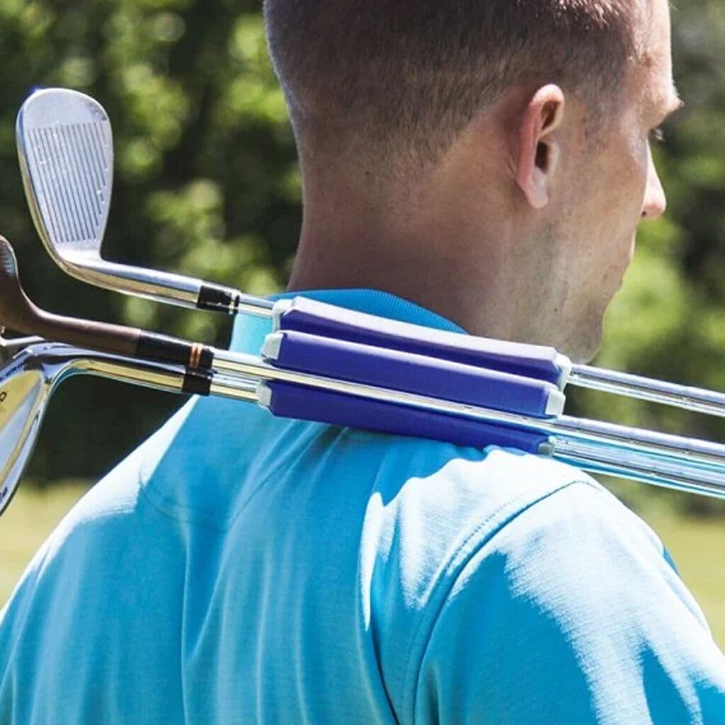 Grey-blue Set of 2 Portable Golf Club Carrier Holders - Lightweight Club Organizer Caddy 3 Grey-blue Set of 2 Portable Golf Club Carrier Holders - Lightweight Club Organizer Caddy - Image 3