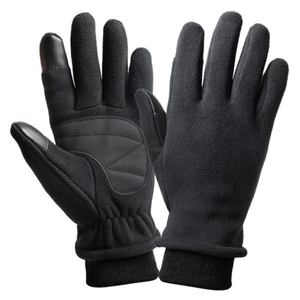 M Black Warm Windproof Touchscreen Gloves - Anti-Slip Grip for Winter Cycling & Outdoor Sports | Fitness Equipment Store