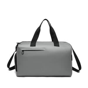 Grey Men's Large Capacity Sports Duffel Bag with Wet/Dry Separation Pocket - Travel & Gym Tote