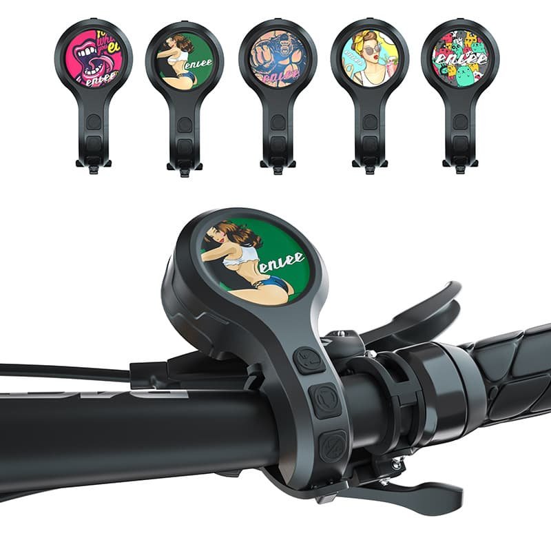 Black Style D Ultra-Loud Electric Bike Horn - 130dB USB Rechargeable, IPX6 Waterproof, Easy Mount Bicycle Safety Bell 2 Black Style D Ultra-Loud Electric Bike Horn - 130dB USB Rechargeable, IPX6 Waterproof, Easy Mount Bicycle Safety Bell - Image 2