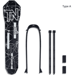 Style A Black Lightweight Bicycle Rear Mudguard - Adjustable PP5 Fender for MTB, Road & Folding Bikes (NOT for V-Brakes)