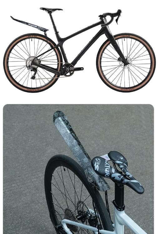Style E Black Lightweight Bicycle Rear Mudguard - Adjustable PP5 Fender for MTB, Road & Folding Bikes (NOT for V-Brakes) 2 Style E Black Lightweight Bicycle Rear Mudguard - Adjustable PP5 Fender for MTB, Road & Folding Bikes (NOT for V-Brakes) - Image 2