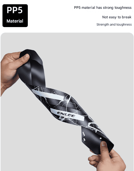 Style E Black Lightweight Bicycle Rear Mudguard - Adjustable PP5 Fender for MTB, Road & Folding Bikes (NOT for V-Brakes) 6 Style E Black Lightweight Bicycle Rear Mudguard - Adjustable PP5 Fender for MTB, Road & Folding Bikes (NOT for V-Brakes) - Image 6