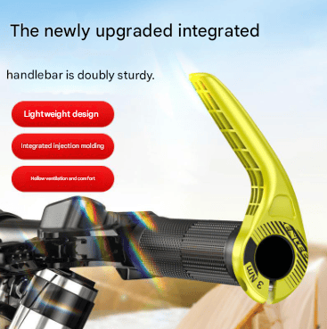 Black Ultralight Ergonomic Bike Bar Ends - High-Strength Composite Horn Grips (22.2mm) 4 Black Ultralight Ergonomic Bike Bar Ends - High-Strength Composite Horn Grips (22.2mm) - Image 4