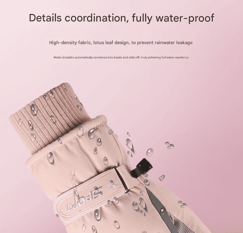 Men's Grey Top-Rated Waterproof Touchscreen Ski Gloves - Fleece-Lined for Men & Women 2 Men's Grey Top-Rated Waterproof Touchscreen Ski Gloves - Fleece-Lined for Men & Women - Image 2