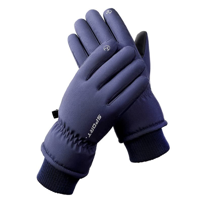 Men's Blue Top-Rated Waterproof Touchscreen Ski Gloves - Fleece-Lined for Men & Women 1 Men's Blue Top-Rated Waterproof Touchscreen Ski Gloves - Fleece-Lined for Men & Women