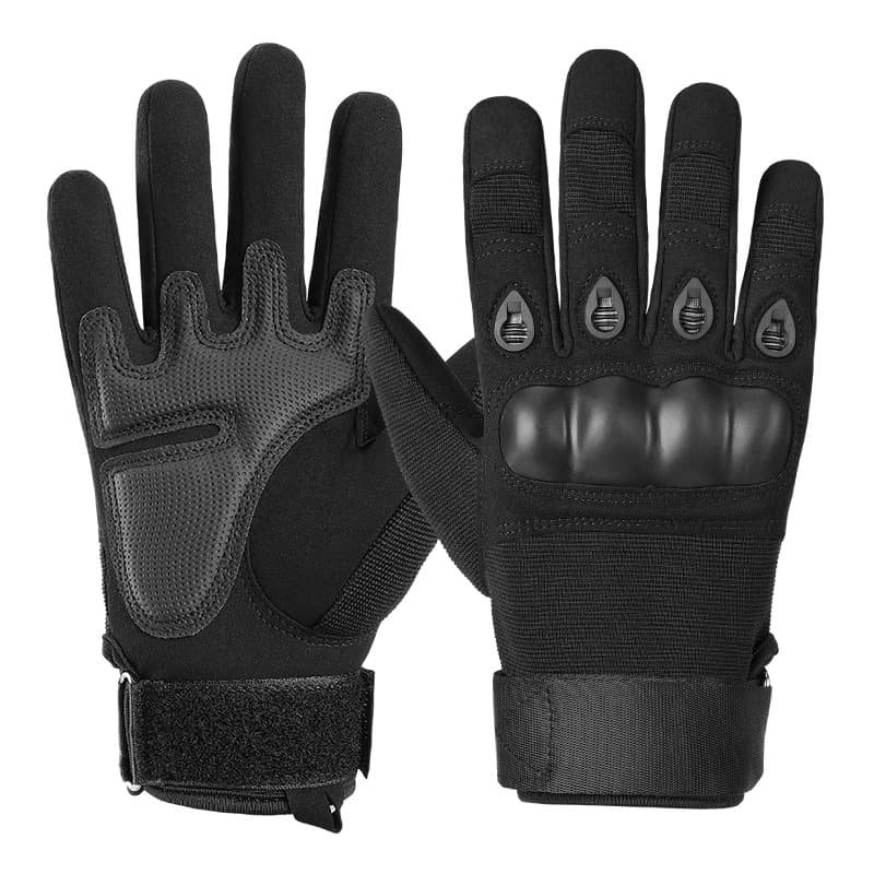 XL Black Hard Knuckle Tactical Gloves - Full-Finger Protective Gear for Motorcycle, Cycling & Outdoor Sports 1 XL Black Hard Knuckle Tactical Gloves - Full-Finger Protective Gear for Motorcycle, Cycling & Outdoor Sports