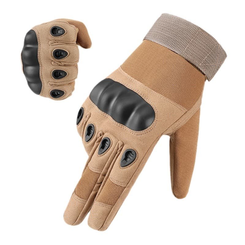 M Khaki Hard Knuckle Tactical Gloves - Full-Finger Protective Gear for Motorcycle, Cycling & Outdoor Sports 1 M Khaki Hard Knuckle Tactical Gloves - Full-Finger Protective Gear for Motorcycle, Cycling & Outdoor Sports