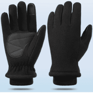 XS Black Winter Fleece Touchscreen Gloves - Warm & Water-Repellent for Cycling & Outdoor Sports