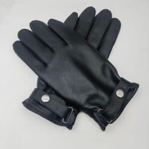M Black Premium Men's Genuine Sheepskin Leather Driving & Cycling Gloves