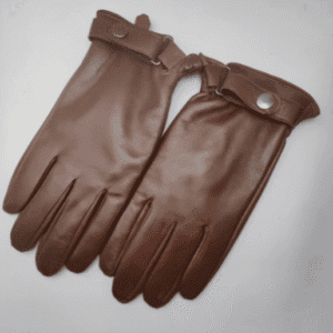 S Brown Premium Men's Genuine Sheepskin Leather Driving & Cycling Gloves