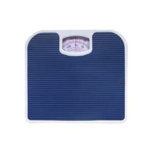 Blue Classic Mechanical Bathroom Scale - Battery-Free Analog Body Weight Scale with Non-Slip Platform