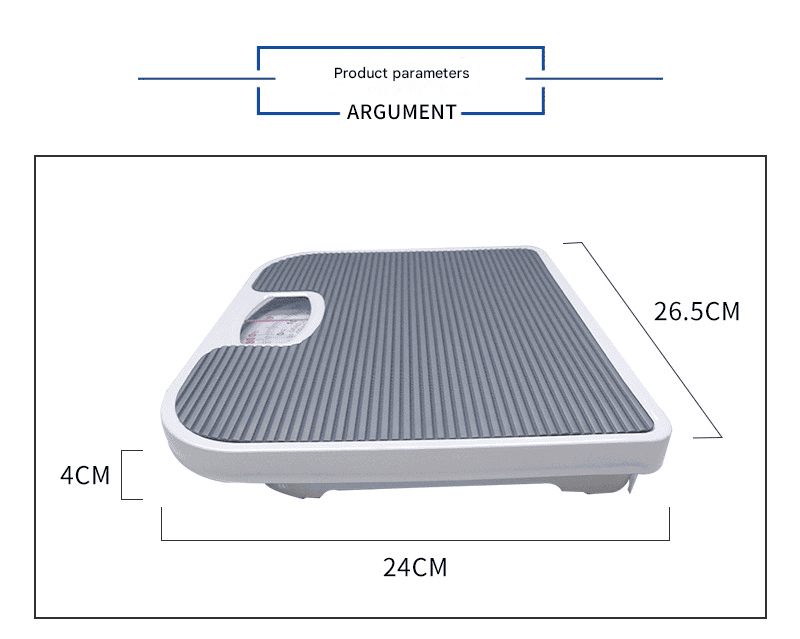 Blue Classic Mechanical Bathroom Scale - Battery-Free Analog Body Weight Scale with Non-Slip Platform 4 Blue Classic Mechanical Bathroom Scale - Battery-Free Analog Body Weight Scale with Non-Slip Platform - Image 4