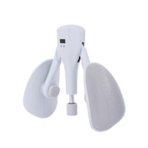 Grey Smart Kegel & Thigh Trainer with Digital Counter | Adjustable Resistance Pelvic Floor Strengthener for Home Workouts