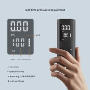 Mini Portable Electric Air Pump - 100 PSI, Digital Display, 50s Fast Inflation, USB Rechargeable(black) | Fitness Equipment Store