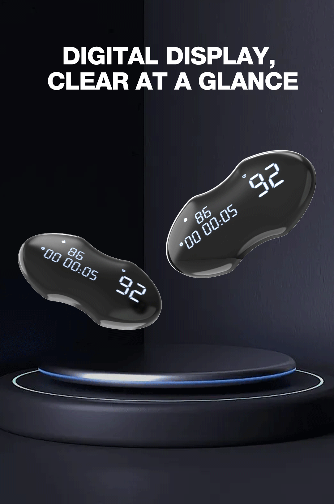 Smart Fitness Heart Rate Monitor Chest Strap with Data Display - IP67 Waterproof, Rechargeable, BLE & ANT+(black) 4 Smart Fitness Heart Rate Monitor Chest Strap with Data Display - IP67 Waterproof, Rechargeable, BLE & ANT+(black) - Image 4