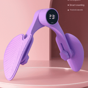 Purple Smart Kegel & Thigh Master with Counter - Adjustable Pelvic Floor Strengthening Device for Women, Inner Thigh & Glute Toner