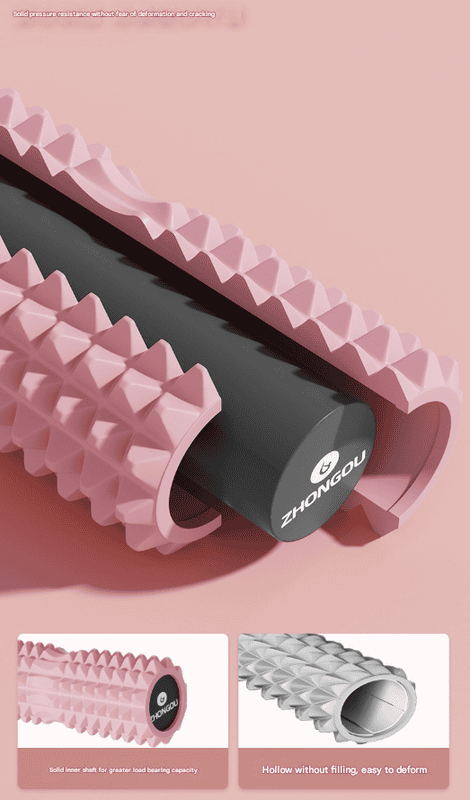 Pink High-Density 3D Trigger Point Foam Roller - Solid Core Massager for Deep Tissue Muscle Recovery & Yoga 5 Pink High-Density 3D Trigger Point Foam Roller - Solid Core Massager for Deep Tissue Muscle Recovery & Yoga - Image 5