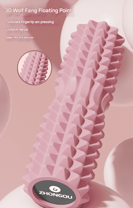 Pink High-Density 3D Trigger Point Foam Roller - Solid Core Massager for Deep Tissue Muscle Recovery & Yoga 7 Pink High-Density 3D Trigger Point Foam Roller - Solid Core Massager for Deep Tissue Muscle Recovery & Yoga - Image 7