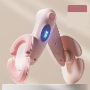 Pink Smart Kegel & Thigh Master with Digital Counter - Adjustable Pelvic Floor Trainer for Women's Home Workout