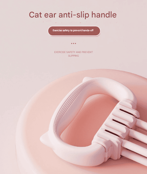 Green Adjustable Resistance Chest Expander with 6 Levels - Cute Cat Ear Puller for Full Body Workout 5 Green Adjustable Resistance Chest Expander with 6 Levels - Cute Cat Ear Puller for Full Body Workout - Image 5