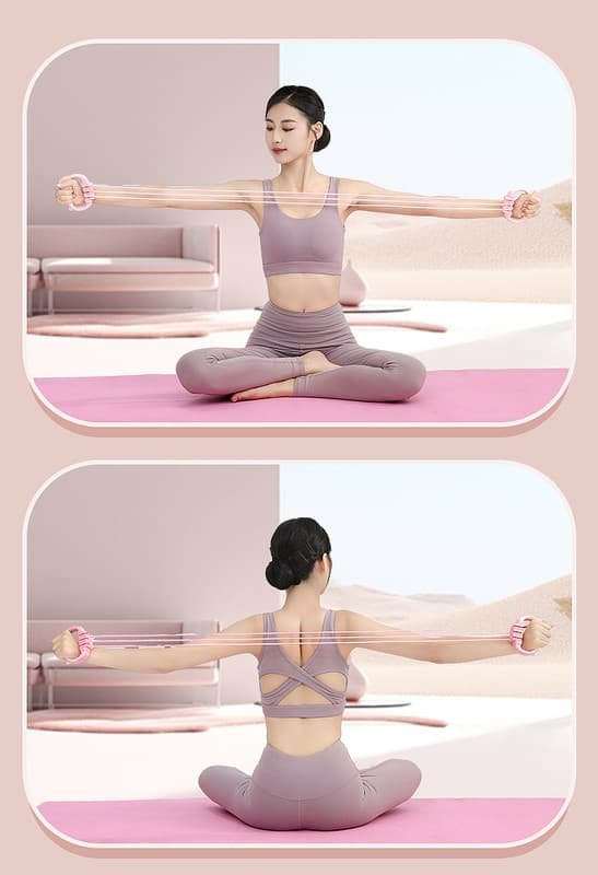 Green Adjustable Resistance Chest Expander with 6 Levels - Cute Cat Ear Puller for Full Body Workout 10 Green Adjustable Resistance Chest Expander with 6 Levels - Cute Cat Ear Puller for Full Body Workout - Image 10